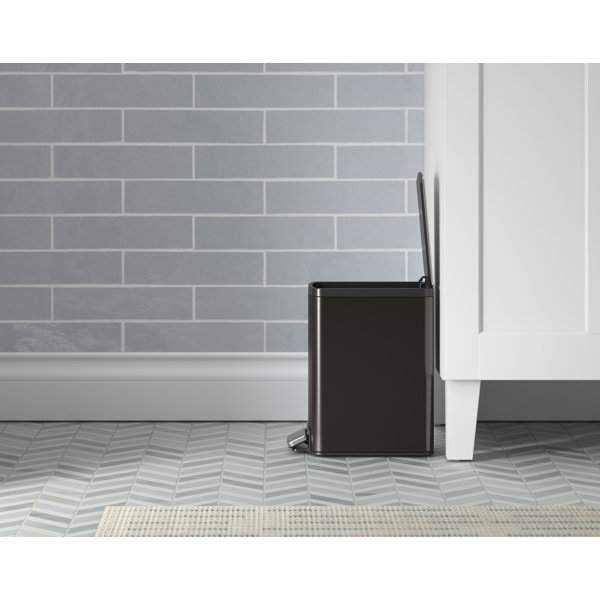 Kohler 6Liter Step Trash Can, Black Stainless & Reviews Wayfair